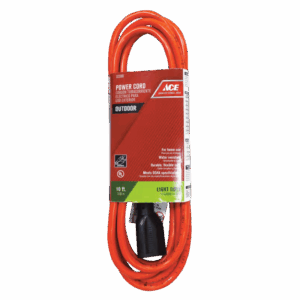ACE CORD EXTENSION ORANGE 10'L16/3 SJTW