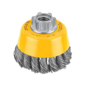 Dewalt Cup Wire Brush 3" x 5/8" Knotted Carbon