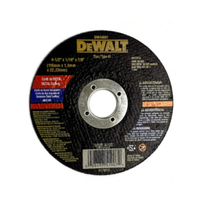 Dewalt Steel Cutting Disc 4.5" x 1/16