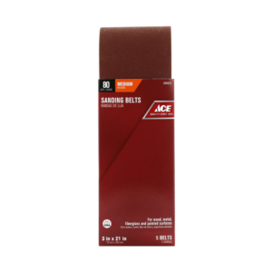 ACE Sanding Belt 3" X 21" 80 Grit - Medium